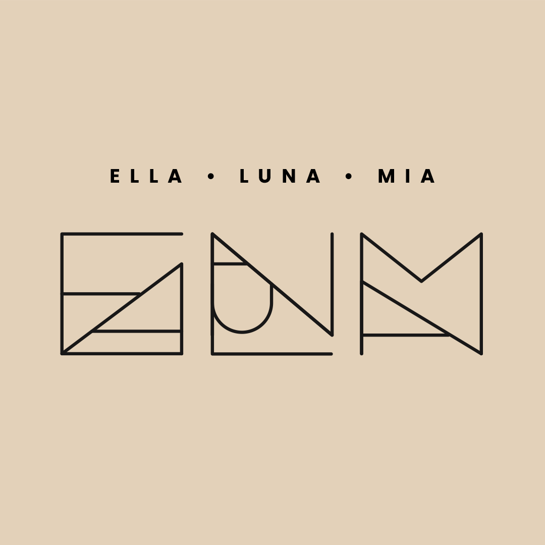 Custom Triple Monogram Design