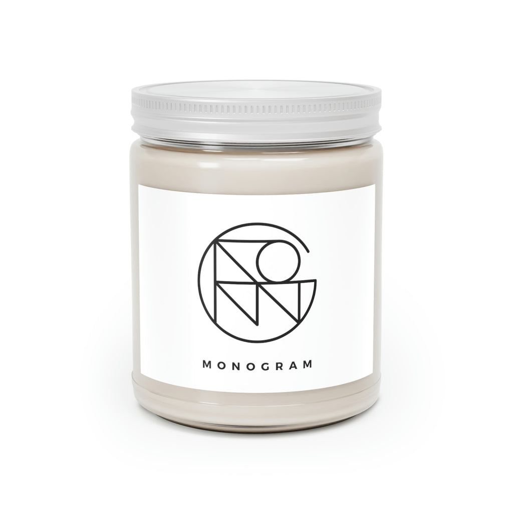 Candle with Design 9oz