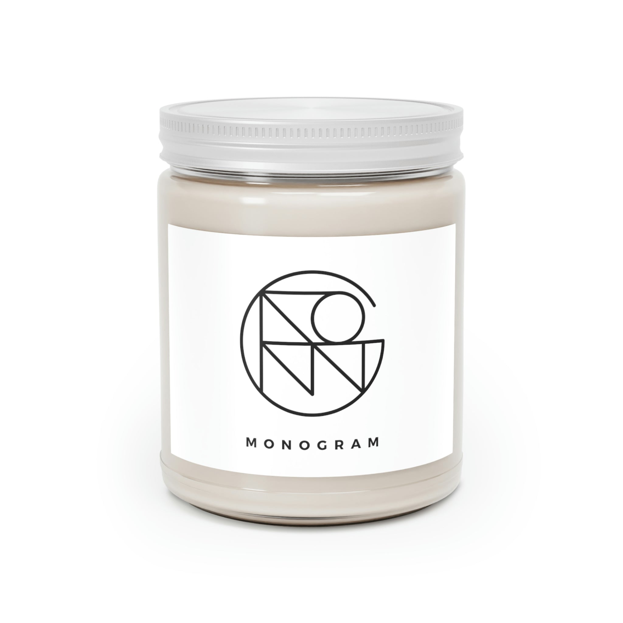 Candle with Design 9oz