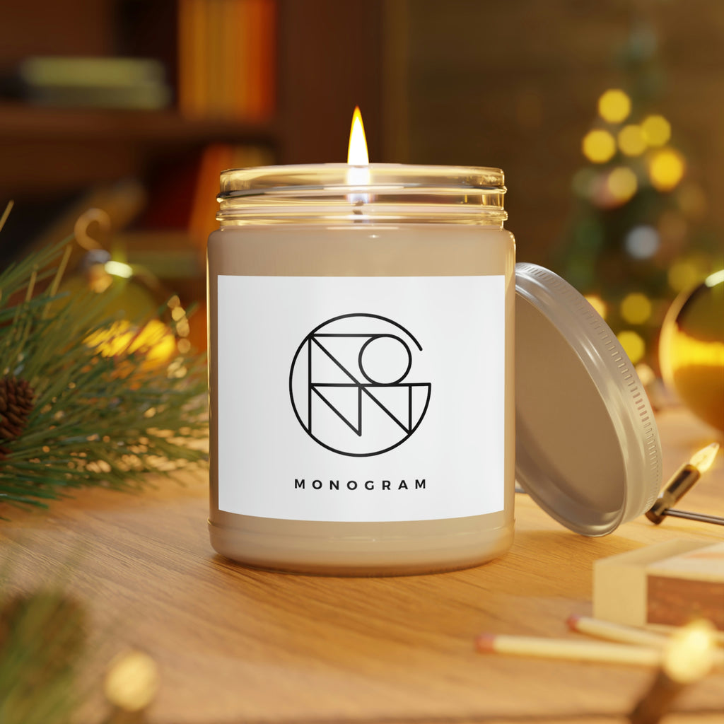 Candle with Design 9oz